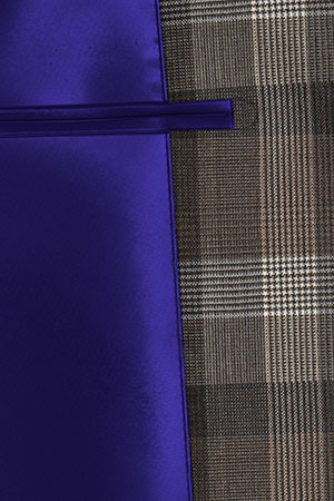 BASIC STRECH ブラウン格子(103155)