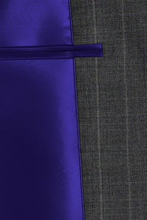 BASIC STRECH ライトグレーストライプ(103187)