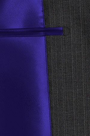 Loro Piana　グレーピンストライプ(103039)