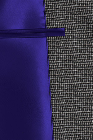 Loro Piana　グレー格子(103040)