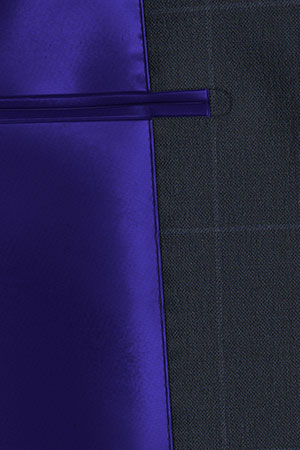 REDA MOHAIR Super150s ネイビーウインドペン(103048)