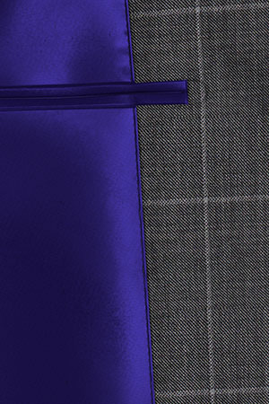 REDA MOHAIR Super150s グレーウインドペン(103050)