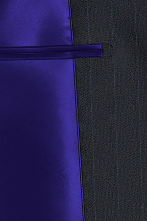 E.THOMAS Super120s ネイビーピンストライプ(103084)