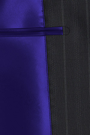 SAVILE CLIFFORD ダークネイビーストライプ(103092)