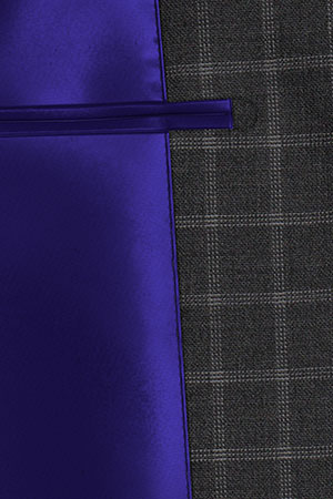 BASIC チャコールグレー格子(103140)