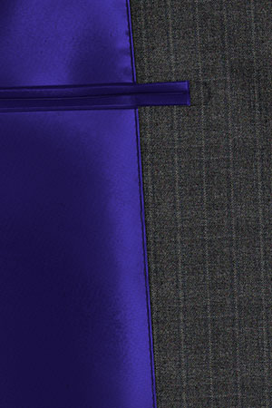 BASIC STRECH Super110s グレーストライプ(103145)