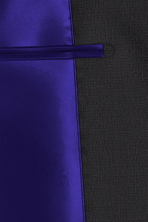 BASIC STRECH Super110s ネイビー小柄格子(103149)