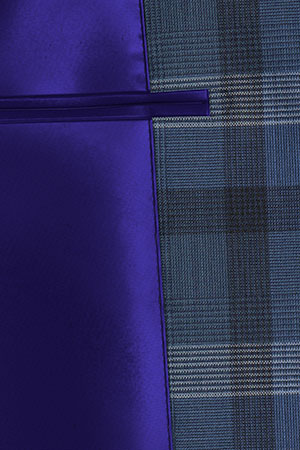 BASIC STRECH ネイビー格子(103154)