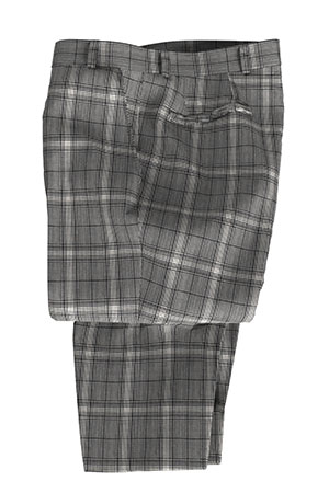 REDA Super120s グレー格子(103068)