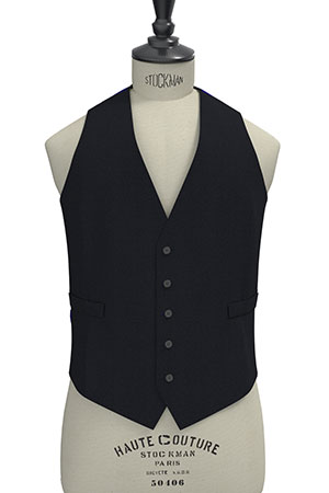 Loro Piana Super130s ネイビーバーズアイ(103036)