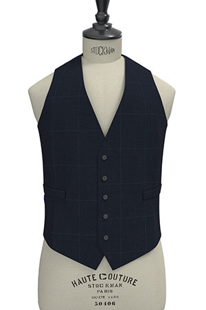 REDA MOHAIR Super150s ネイビーウインドペン(103048)