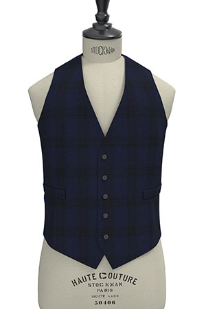 REDA ICESENSE Super110s ネイビー濃淡ウインドペン(103072)