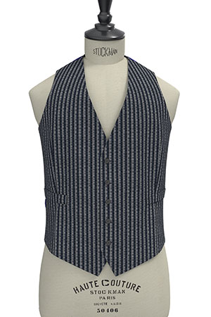 SUBALPINO STRECH ネイビーサッカー(103105)