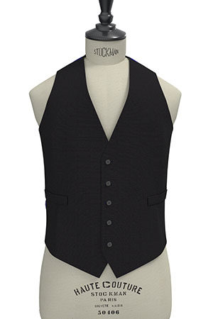 BASIC STRECH Super110s ネイビー小柄格子(103149)