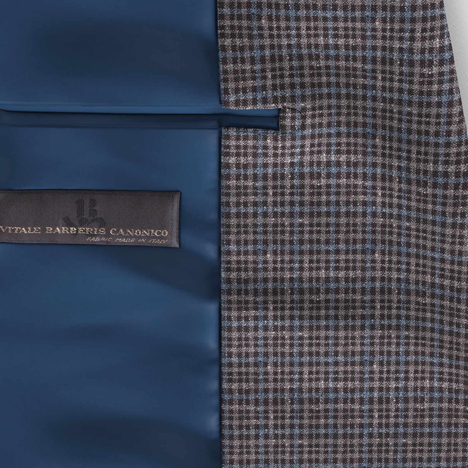 オーダージャケット CANONICO Vintage シルク混ブラウン